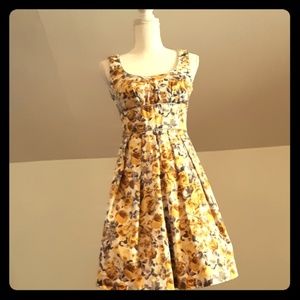 B.DARLIN yellow rose dress